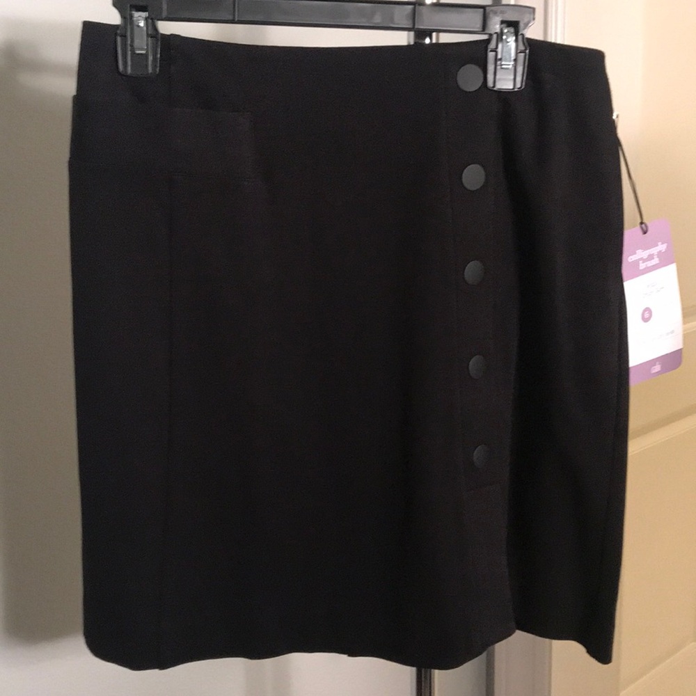Black utility skirt
